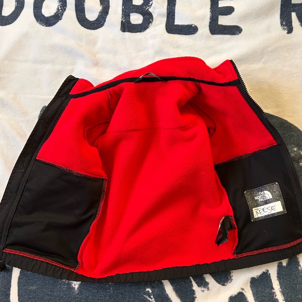 The North Face Red and Black Full-Zip Jacket - Picture 4 of 7